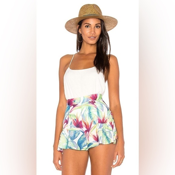Show Me Your Mumu Skippy Shorts in Palm Flings, Size L - Picture 1 of 9